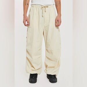 JADED LONDON Ecru Parachute Cargo Pants